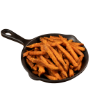 Crispy sweet potatoes*.
