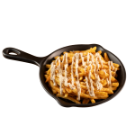 With truffle cream and grated parmesan.